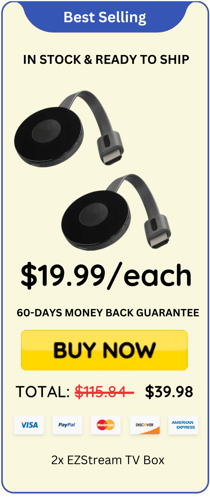 EZStream TV Box offer price 